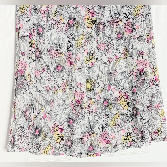 Tommy Hilfiger Women's (Size 6) Multicolored Floral Pleated Flowy A-Line Skirt - Picture 2 of 15